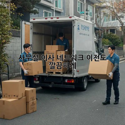 사무실 이사? 네트워크 이전도 깔끔하게!