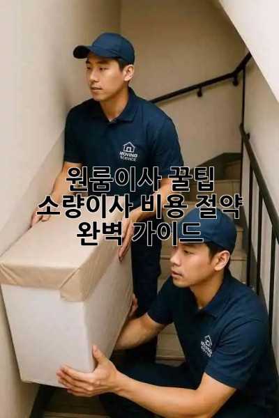 원룸이사 꿀팁🍯 소량이사 비용 절약 완벽 가이드
