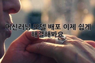 머신러닝 모델 배포, 이제 쉽게 해결해봐요!